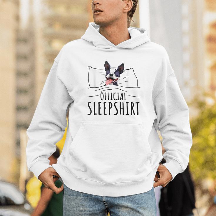 Boston Terrier Dog Lovers Sleepshirt Apparel Men Women Unisex Hoodie, funny gift
