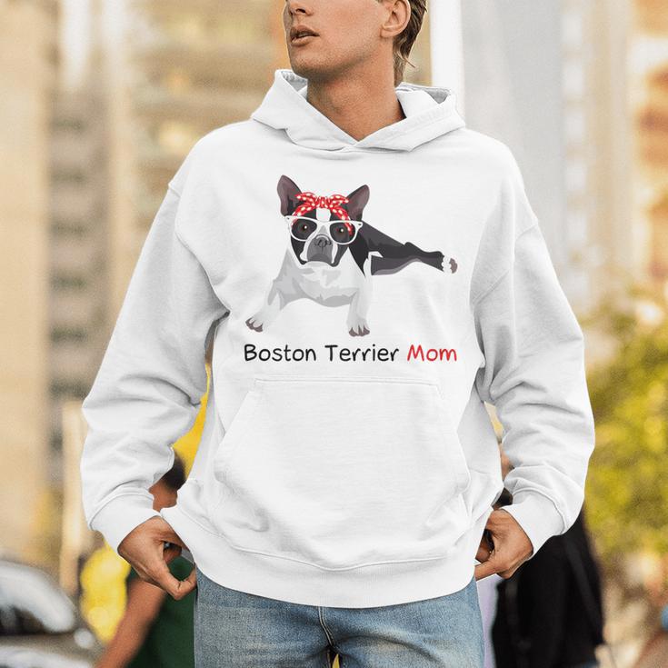 Boston Terrier Mom Bandana Boston Terrier Dog Unisex Hoodie, Boston Terrier Mom Hoodies, funny gift