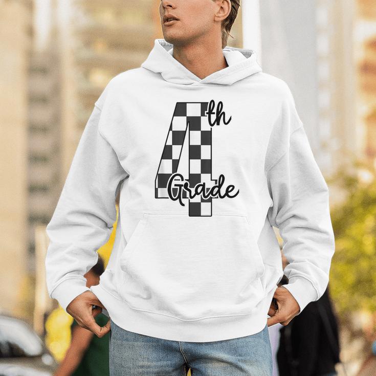 Checkered Fourth Grade Back To School Teachers Students Unisex Hoodie, funny gift Checkered Fourth Grade Back To School Teachers Students Unisex Hoodie, funny gift