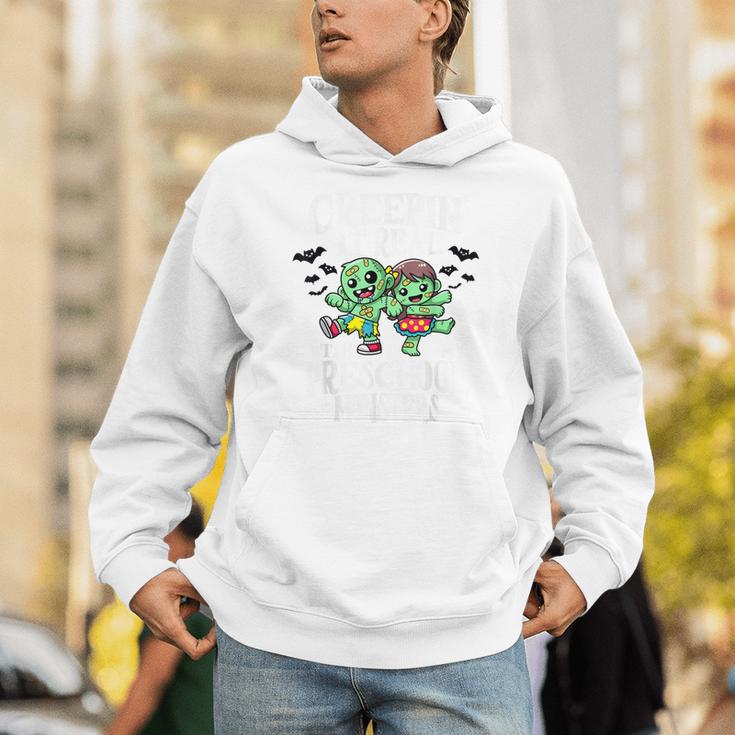 Creepin It Real Monster School Preschool Teacher Halloween Unisex Hoodie, funny gift
