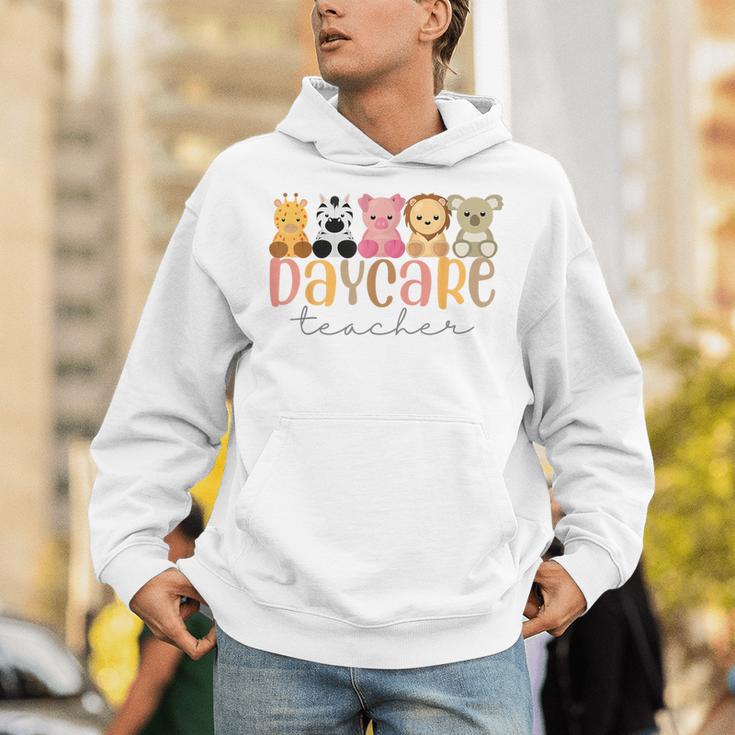 Daycare Teacher Animals Daycare Provider Back To School Unisex Hoodie, funny gift Daycare Teacher Animals Daycare Provider Back To School Unisex Hoodie, funny gift