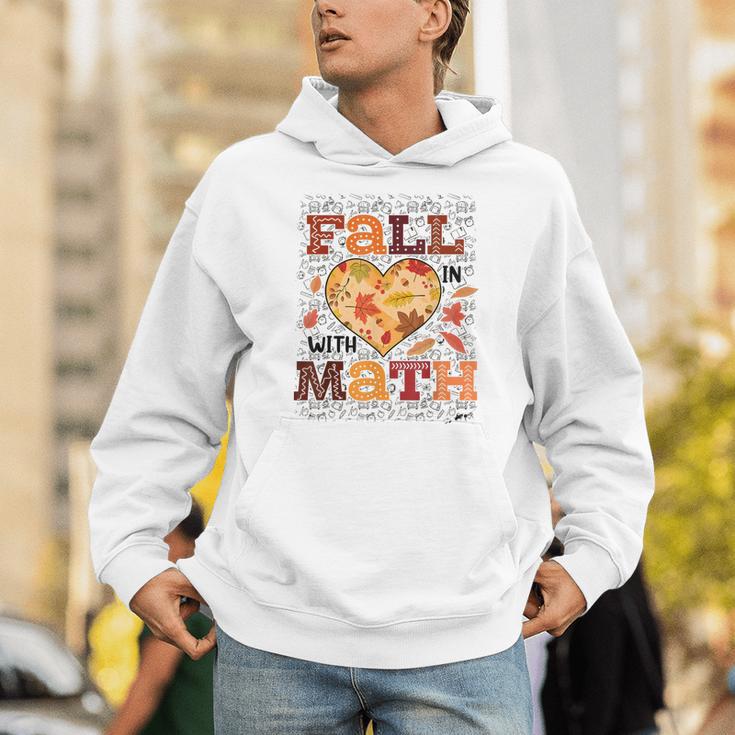 Fall Teacher Fall In Love With Math Math Thanksgiving For Men Women Unisex Hoodie, funny gift Fall Teacher Fall In Love With Math Math Thanksgiving For Men Women Unisex Hoodie, funny gift