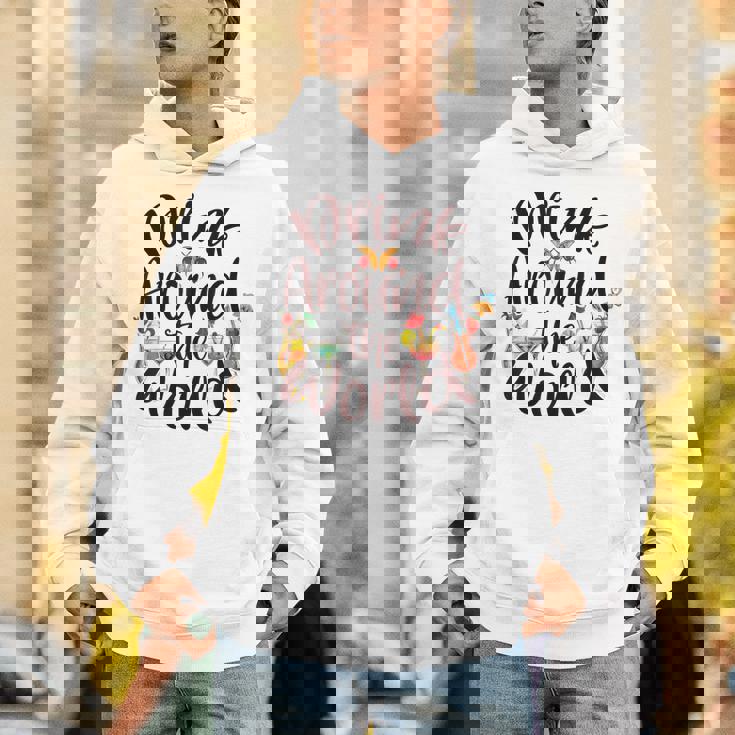 Family Drinking Around The World チェックリスト パスポート パーカー