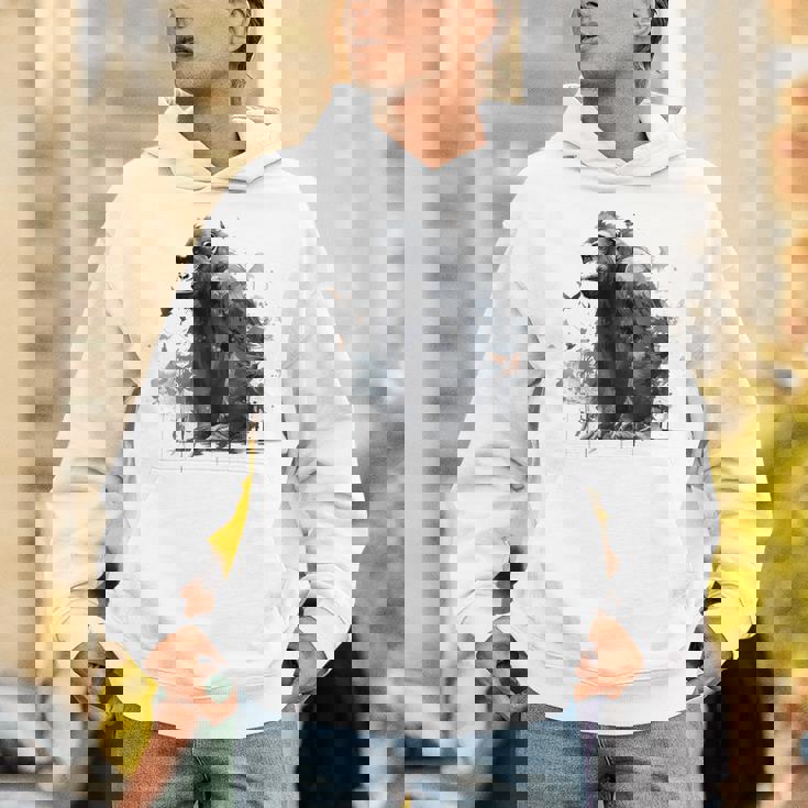 Gorilla Lover アートワーク 鳥 動物 モチーフ ゴリラ パーカー