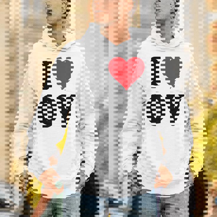 I Heart Ov Initials I Love OV First And Last Name O パーカー