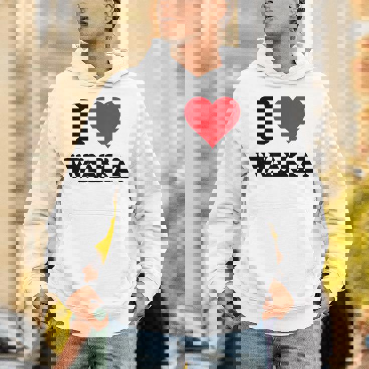 I Heart Waka ファーストネーム I Love パーソナライズ パーカー