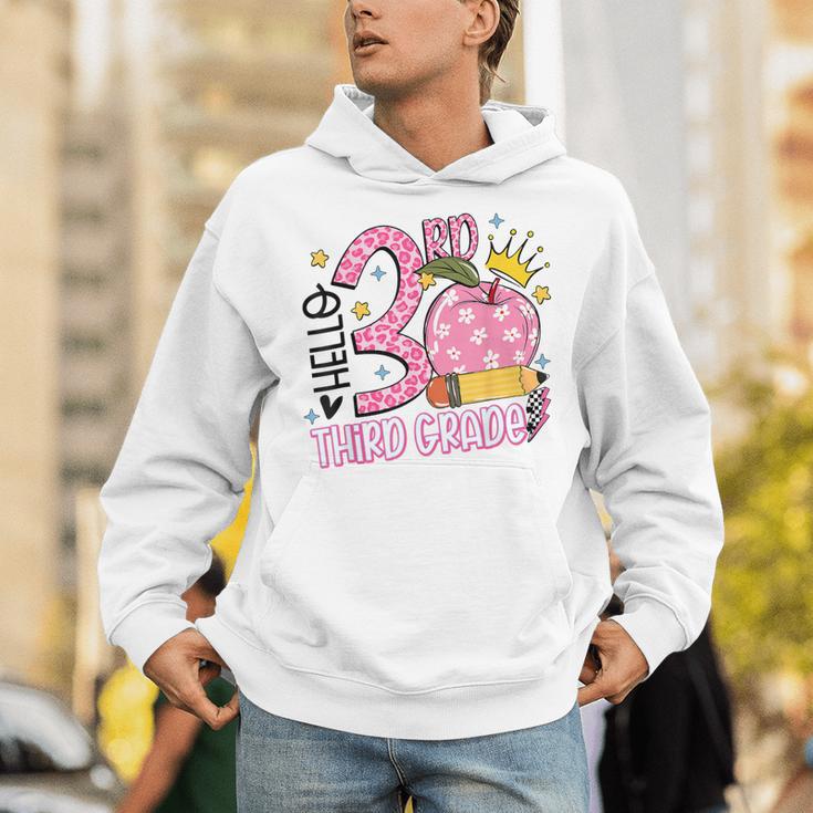 Hello 3rd Third Grade Back To School Pink Leopard Teacher Unisex Hoodie, funny gift Hello 3rd Third Grade Back To School Pink Leopard Teacher Unisex Hoodie, funny gift