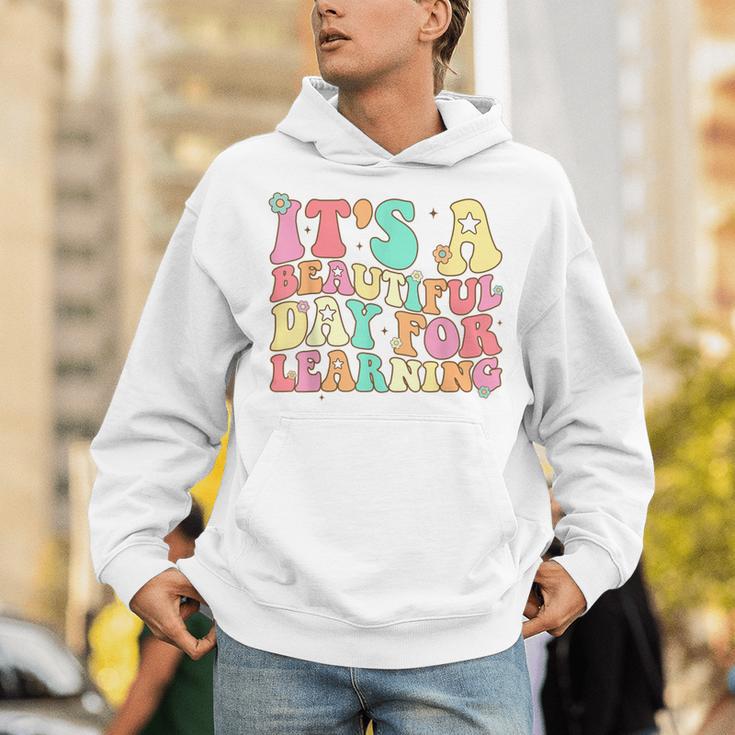 It's Beautiful Day For Learning Retro Teacher Students Women Unisex Hoodie, funny gift It's Beautiful Day For Learning Retro Teacher Students Women Unisex Hoodie, funny gift