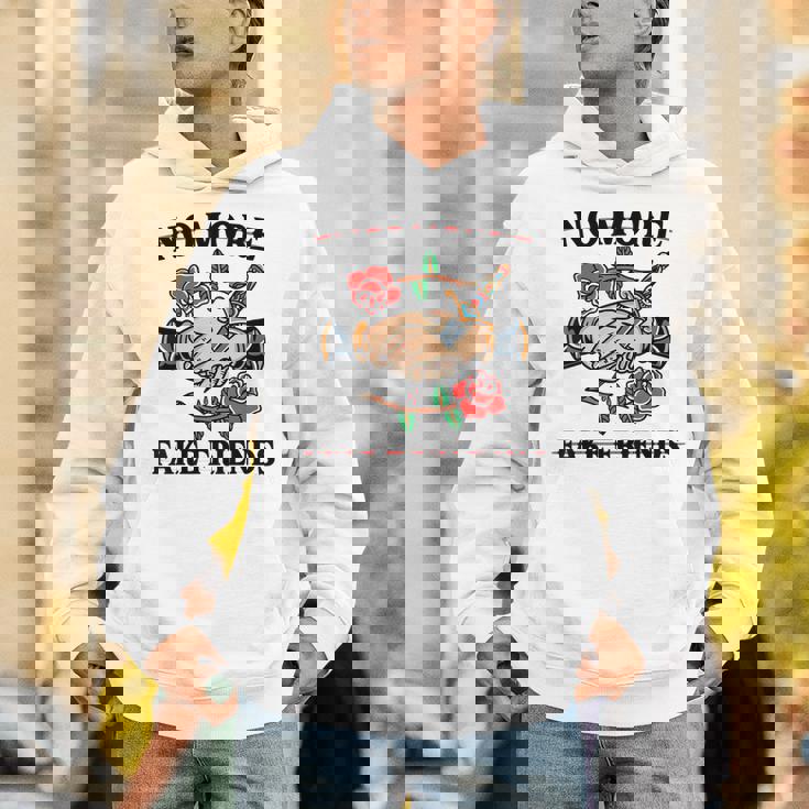 No More Fake Friends 伝統的なタトゥーインク オールドスクール エッジー パーカー