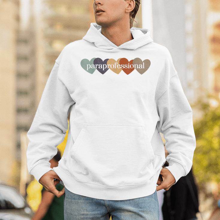 Paraprofessional Teacher Hearts Back To School Teach Rainbow Men Women Kids Unisex Hoodie, funny gift