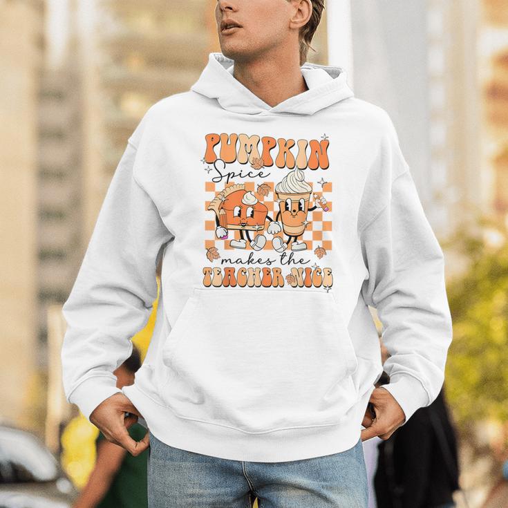 Pumpkin Spice Makes The Teacher Nice Teacher Graduation Unisex Hoodie, funny gift Pumpkin Spice Makes The Teacher Nice Teacher Graduation Unisex Hoodie, funny gift