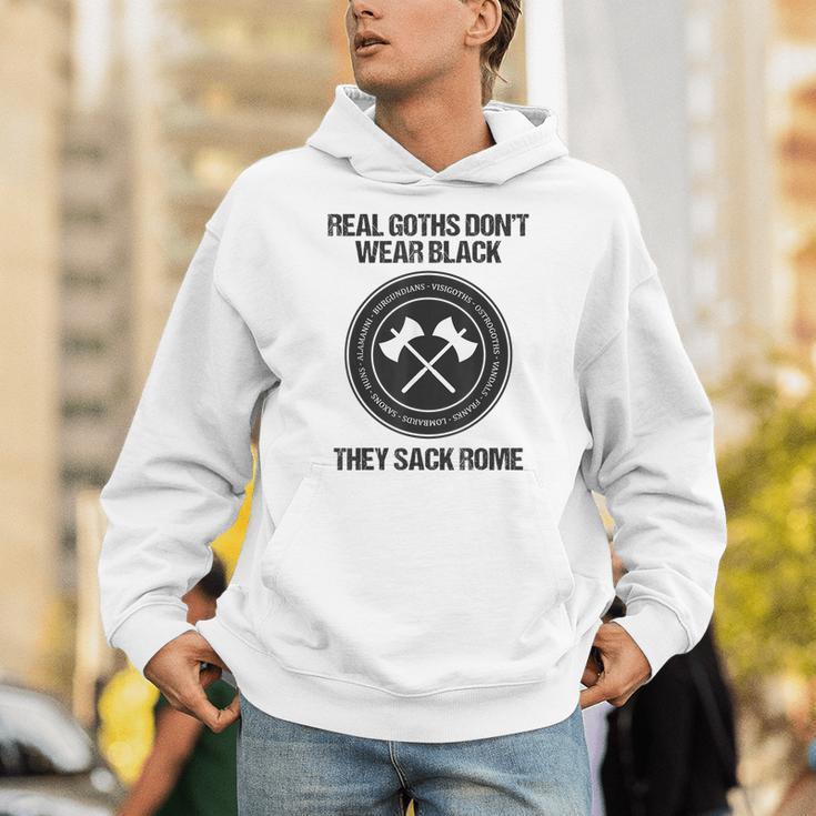 Real Goths Sack Rome History Teacher Unisex Hoodie, History Teacher Hoodies, funny gift