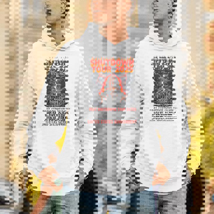 Shutdown Tour 2025 Us Government Shutdown Hoodie