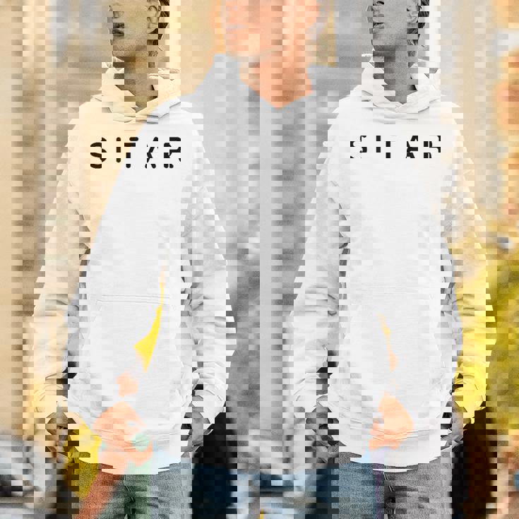 Sitar Players Contemporary Font Sitarists Modern Font Tank Top Unisex Hoodie