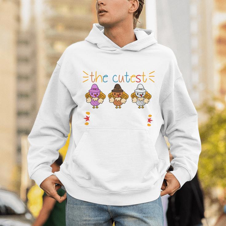 I Teach The Cutest Turkeys School Teachers Thanksgiving Unisex Hoodie, funny gift