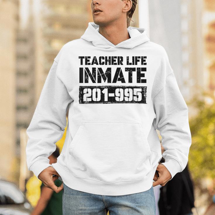 Teacher Life Jail Inmate Prisoner Halloween Costume Unisex Hoodie, funny gift