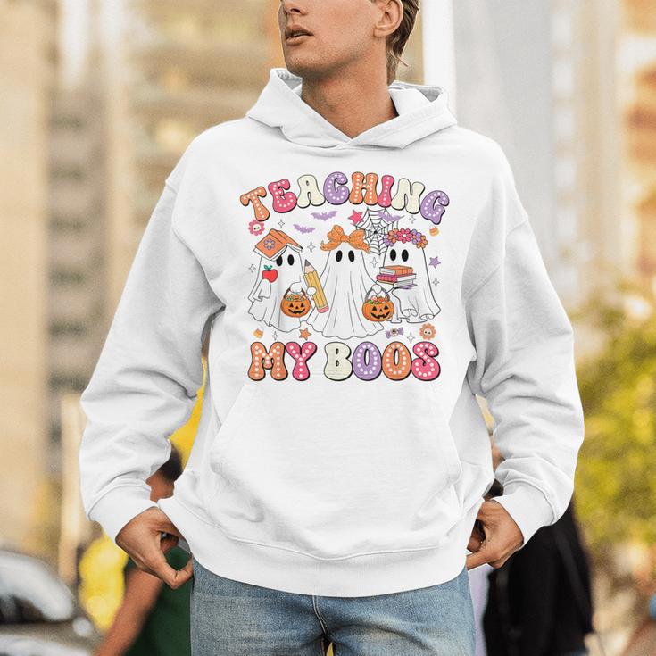 Teaching My Boos Cute Spooky Ghost Teacher Halloween Women Unisex Hoodie, funny gift