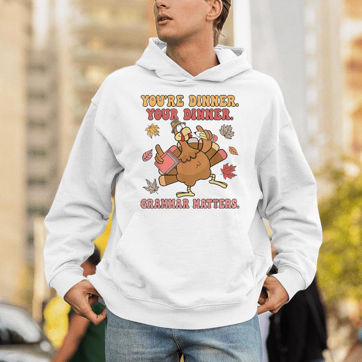 Thanksgiving Grammar Thankful English Teacher Fall Turkey Unisex Hoodie, English Teacher Hoodies, funny gift Thanksgiving Grammar Thankful English Teacher Fall Turkey Unisex Hoodie, English Teacher Hoodies, funny gift