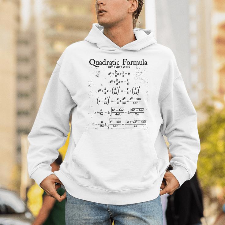 Vintage Nerdy Quadratic Formula Proof Algebra Math Teacher Unisex Hoodie, funny gift