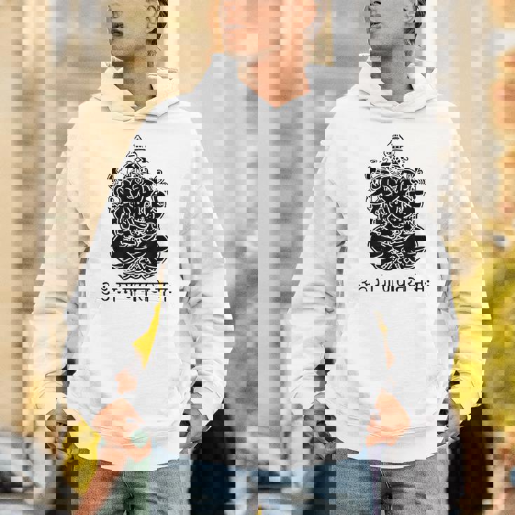ガネーシュtシャツ サンスクリット語 ガネーシャマントラ パーカー