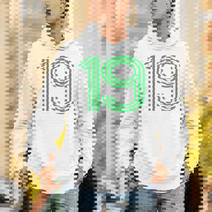 ナンバー19シャツ レトロユニフォーム ヨーロッパスタイル バックプリントジャージ パーカー