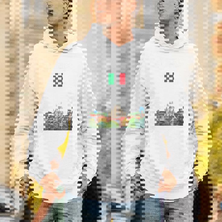 ミラノ お土産 イタリア 旅行 ミラノ バケーション イタリア国旗 パーカー