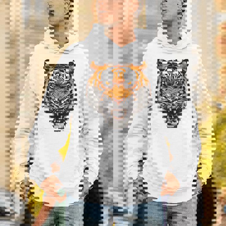 虎の肖像画 虎の恋人 野生動物 森の恋人 パーカー