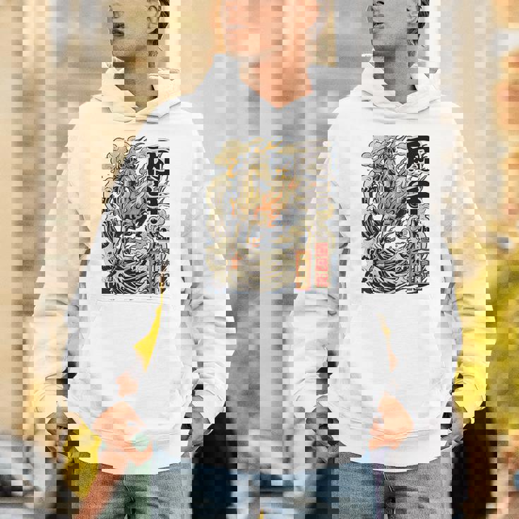 還暦 60歳 丙午 1966年生まれ 火の馬 和柄 波と炎の馬 ヴィンテージ 祝い デザイン パーカー