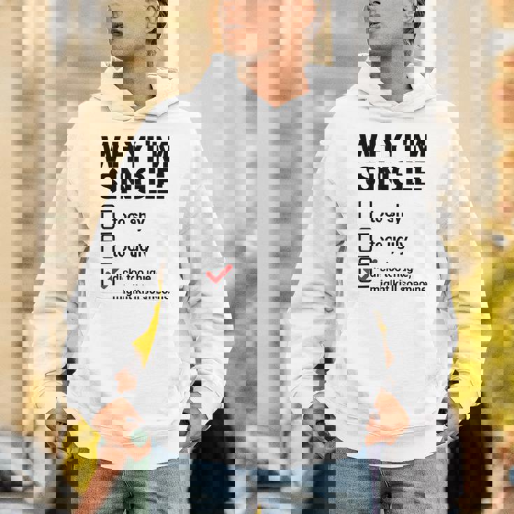 面白い皮肉な大人のユーモアの独身パーティーなぜ私は独身なのか パーカー