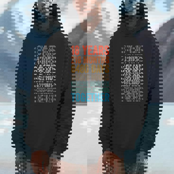 18年目の記念日 彼 彼女 カップル 18回目の結婚 パーカー