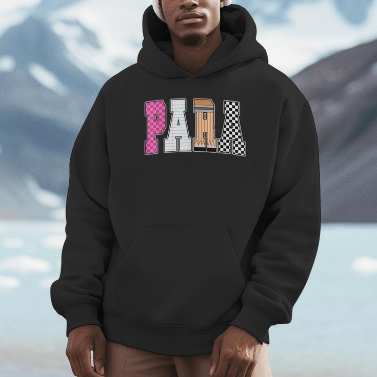 Back To School Teacher Para Preppy Checkered Para Life Unisex Hoodie, novelty gifts, funny gifts Back To School Teacher Para Preppy Checkered Para Life Unisex Hoodie, novelty gifts, funny gifts