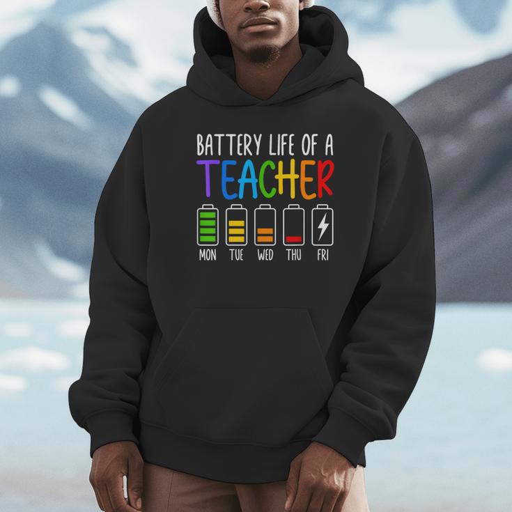 Battery Life Of A Teacher School Teacher Appreciation Unisex Hoodie, novelty gifts, funny gifts Battery Life Of A Teacher School Teacher Appreciation Unisex Hoodie, novelty gifts, funny gifts