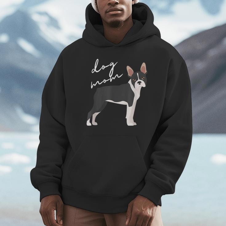 Boston Terrier Dog Mom Woman Women Unisex Hoodie, novelty gifts, funny gifts