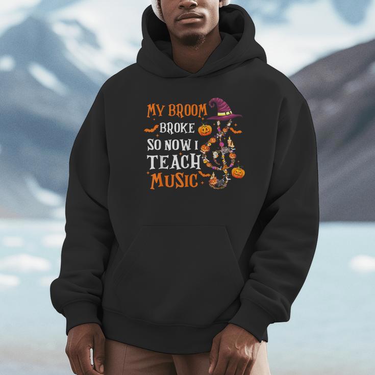My Broom Broke So Now I Teach Music Teacher Halloween Unisex Hoodie, novelty gifts, funny gifts My Broom Broke So Now I Teach Music Teacher Halloween Unisex Hoodie, novelty gifts, funny gifts