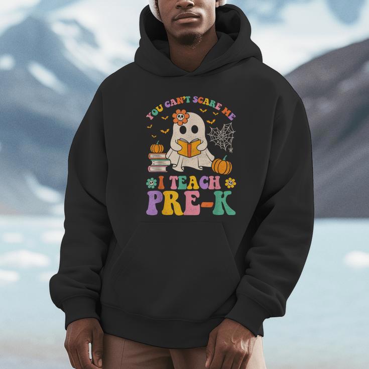 You Can't Scare Me I Teach Pre-k Teacher Halloween Ghost Men Women Kids Unisex Hoodie, novelty gifts, funny gifts