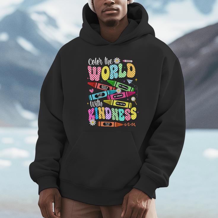 Color The World With Kindness Teacher Back To School Unisex Hoodie, novelty gifts, funny gifts Color The World With Kindness Teacher Back To School Unisex Hoodie, novelty gifts, funny gifts