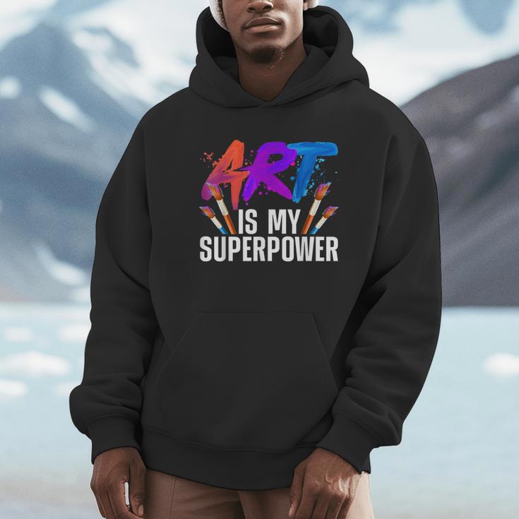 Cool Art For Men Women Art Teacher Artist Painter Superpower Unisex Hoodie, novelty gifts, funny gifts Cool Art For Men Women Art Teacher Artist Painter Superpower Unisex Hoodie, novelty gifts, funny gifts