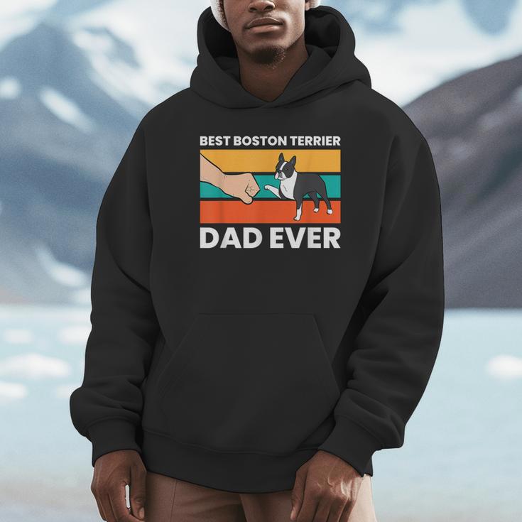 Cute Boston Terrier Best Boston Terrier Dad Ever Unisex Hoodie, novelty gifts, funny gifts