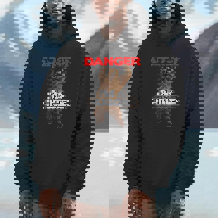 Danger I'm A Big Hugger 面白い危険な熊のハギング パーカー