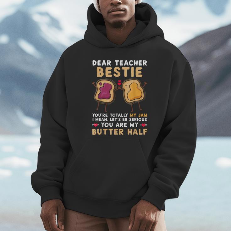 Dear Teacher Bestie You'Re Totally My Jam Shirt Kids Unisex Hoodie, novelty gifts, funny gifts Dear Teacher Bestie You'Re Totally My Jam Shirt Kids Unisex Hoodie, novelty gifts, funny gifts