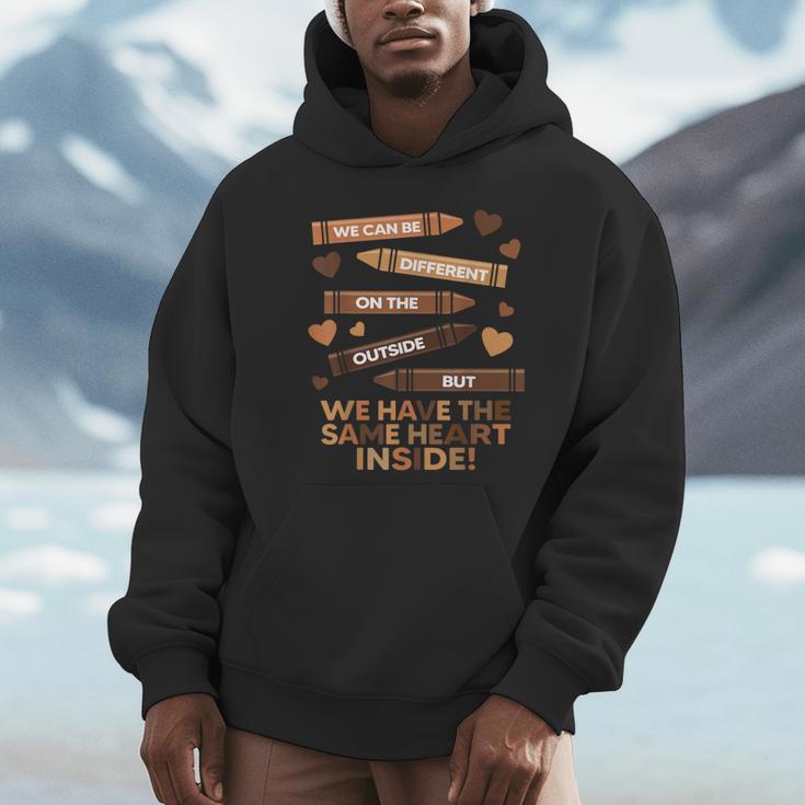 We Can Be Different On The Outside Melanin Teacher Men Women Kids Unisex Hoodie, novelty gifts, funny gifts We Can Be Different On The Outside Melanin Teacher Men Women Kids Unisex Hoodie, novelty gifts, funny gifts
