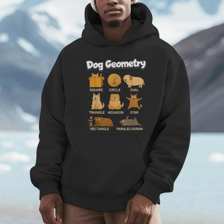 Dog Geometry Math Teacher Back To School STEM Humor Unisex Hoodie, novelty gifts, funny gifts