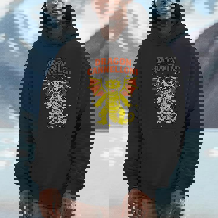 Dragon Cannelloni 面白いイタリアンブレインロットパスタスラングミーム パーカー