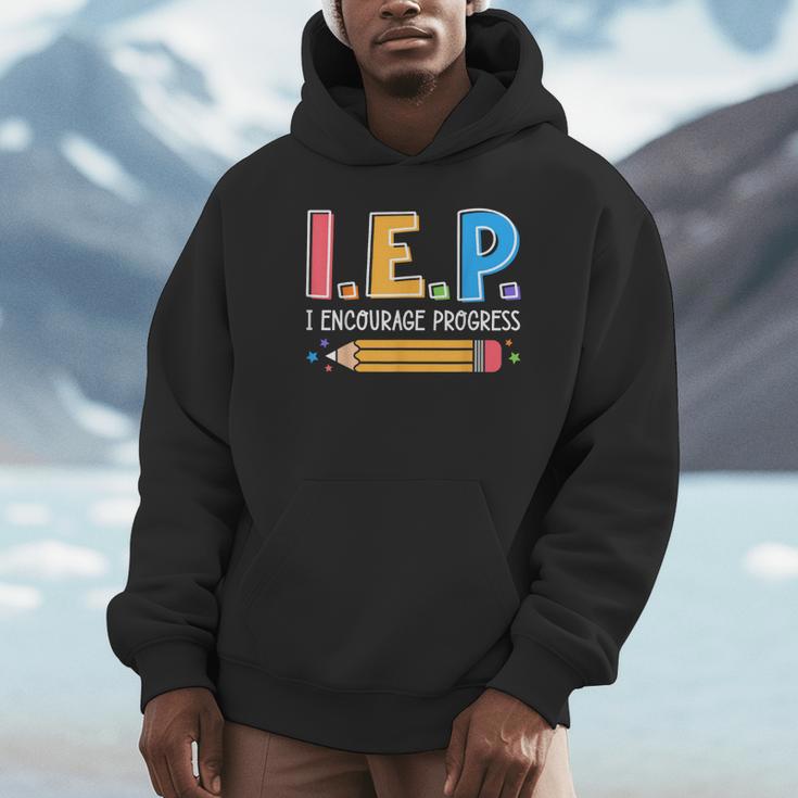 I E P I Encourage Progress Special Education Teacher Unisex Hoodie, novelty gifts, funny gifts