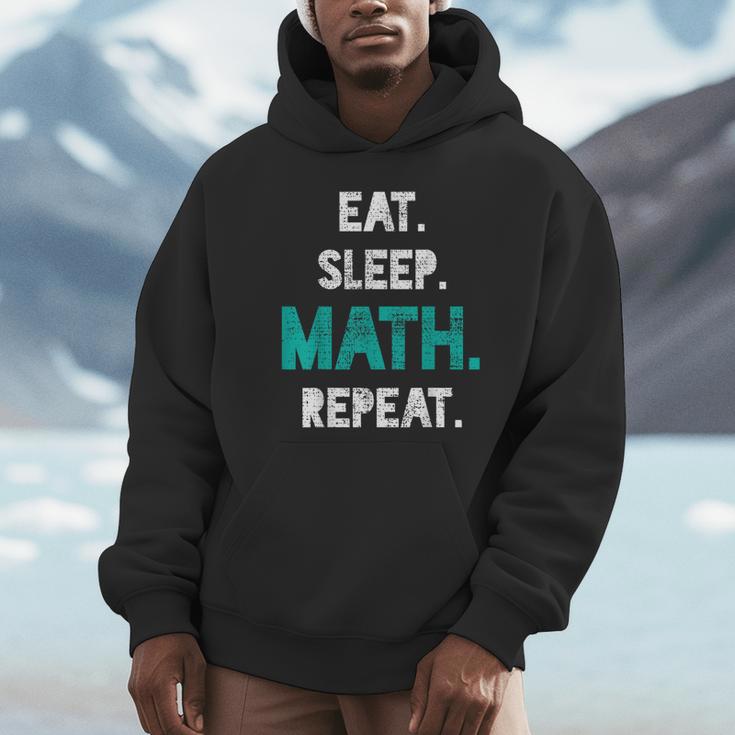 Eat Sleep Math Repeat Math Teacher Men Women Girls Kids Unisex Hoodie, novelty gifts, funny gifts