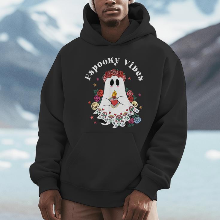 Espooky Vibes Maestra Halloween Spanish Mexican Teacher Unisex Hoodie, novelty gifts, funny gifts