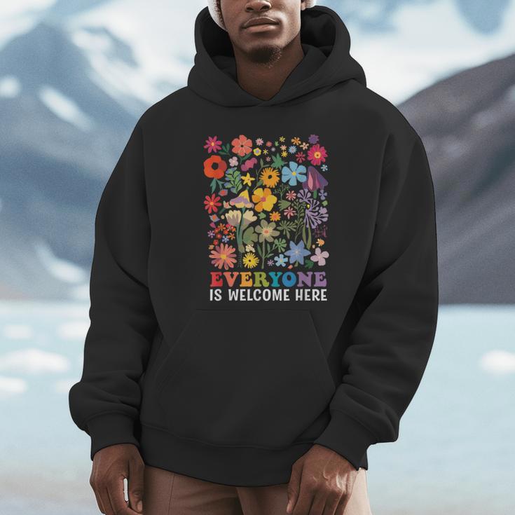Everyone Is Welcome Here Tshirt Idaho Teacher Support Retro Unisex Hoodie, novelty gifts, funny gifts Everyone Is Welcome Here Tshirt Idaho Teacher Support Retro Unisex Hoodie, novelty gifts, funny gifts