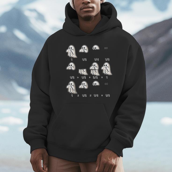 Fractions Math Teacher Ghost Math Halloween Humorous Unisex Hoodie, novelty gifts, funny gifts Fractions Math Teacher Ghost Math Halloween Humorous Unisex Hoodie, novelty gifts, funny gifts