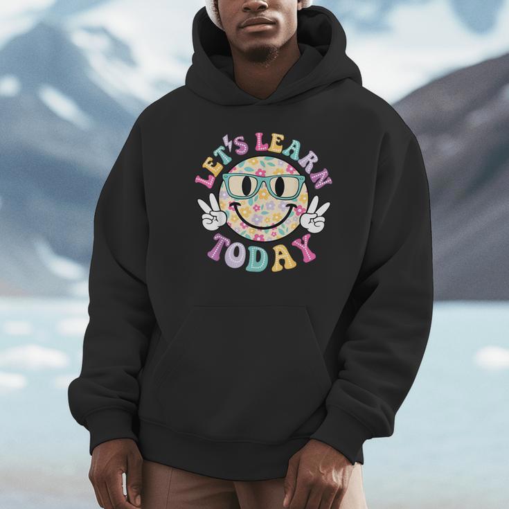 Groovy Retro Lets Learn Today Teacher Student Back To School Unisex Hoodie, novelty gifts, funny gifts Groovy Retro Lets Learn Today Teacher Student Back To School Unisex Hoodie, novelty gifts, funny gifts