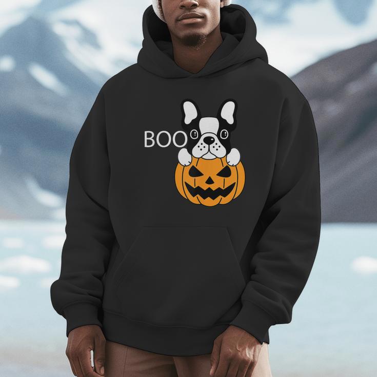 The Halloween Boston Terrier Unisex Hoodie, novelty gifts, funny gifts